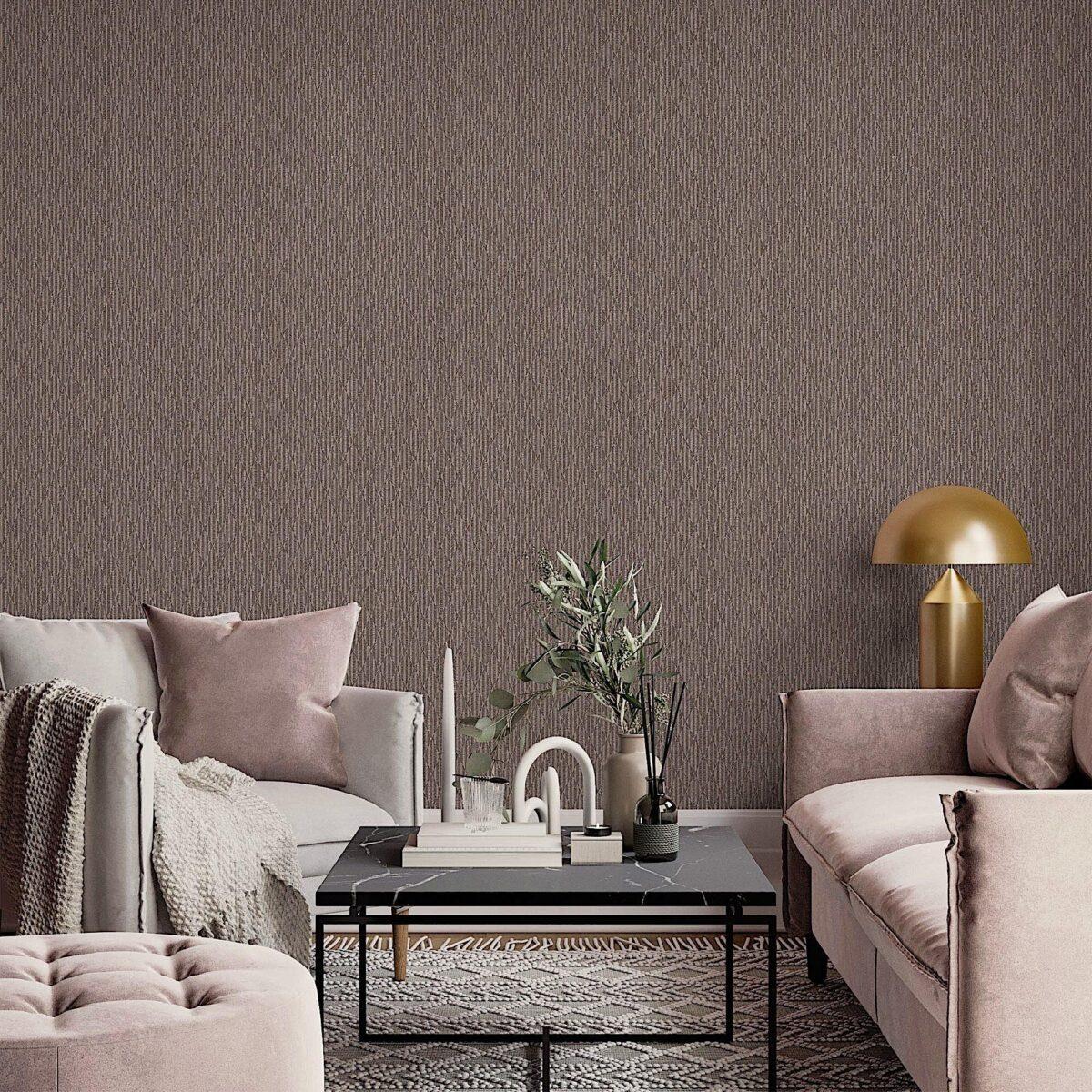 Striped Geometric Design Wallpaper Light Maroon Code 23205-5 - Image 4