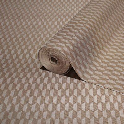Hexagon Geometric Design Wallpaper Cream Code 23208-5