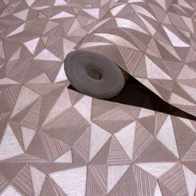 Geometric Modern Design Wallpaper Brown Code 23204-4