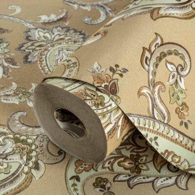 Shawl Pattern Wallpaper Brown Code 9903-4