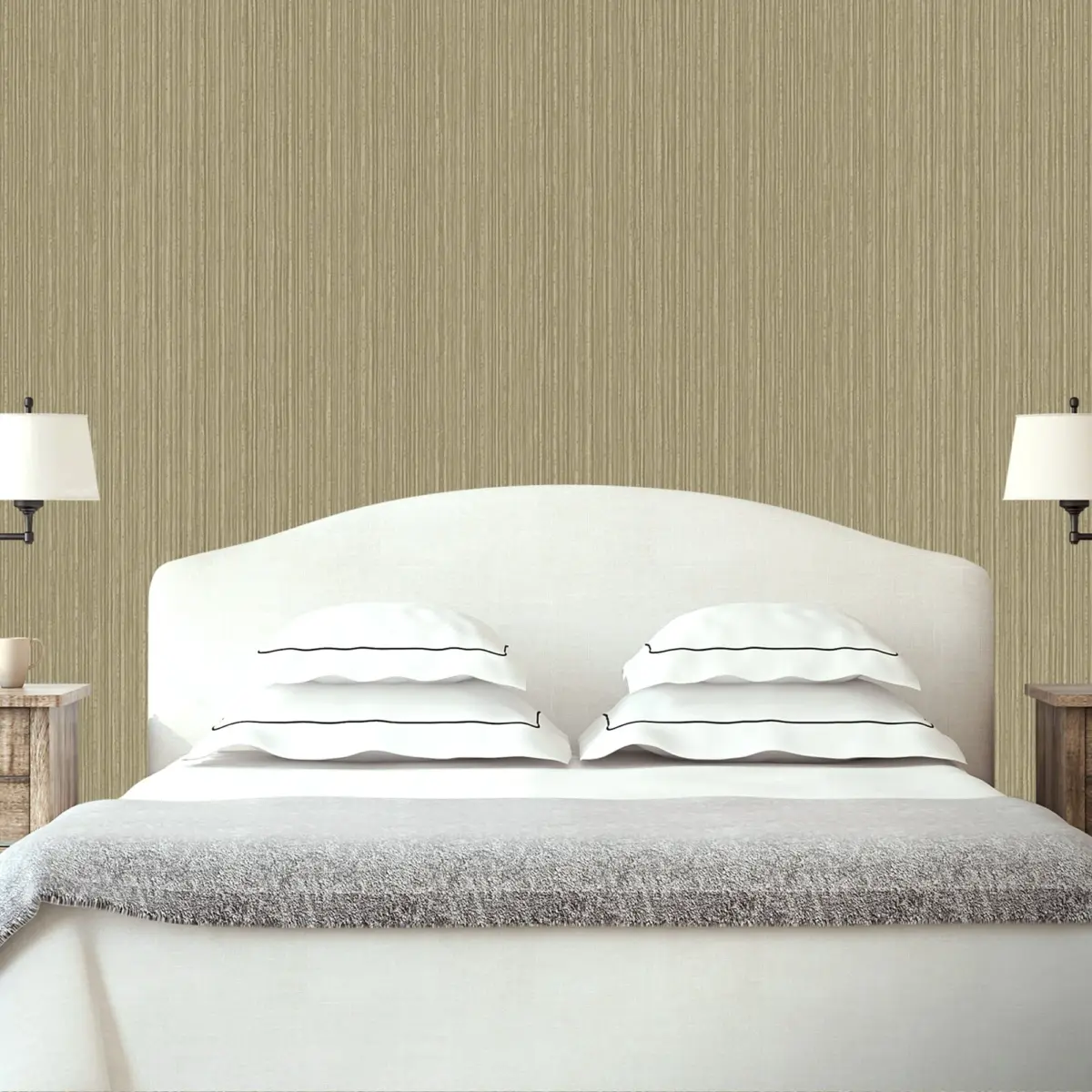 Striped Plain Wallpaper Pure Brown Code 9904-5 - Image 6