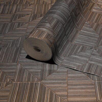 Geometric Modern Design Wallpaper Brown Code 23209-6
