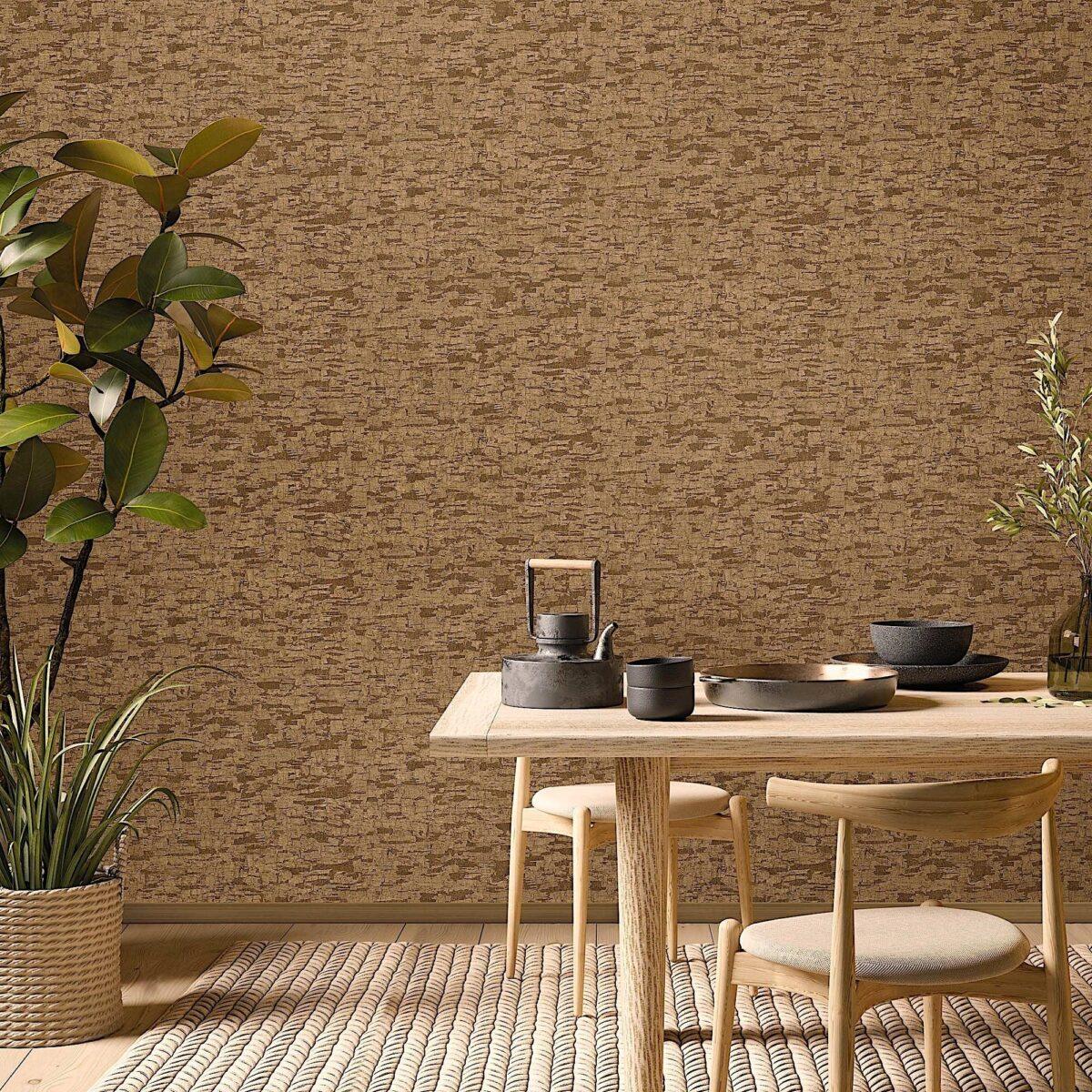 Textured Distressed Design Wallpaper Brown Code 23210-5 - Image 2