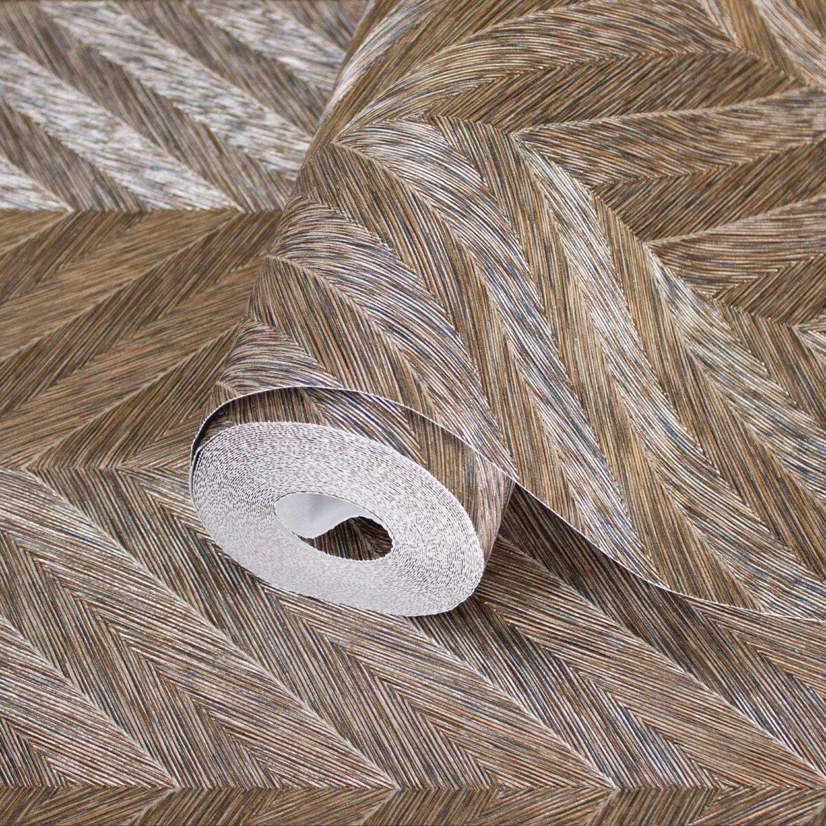 Geometric Wallpaper Brown Code 1204-7 - Image 1