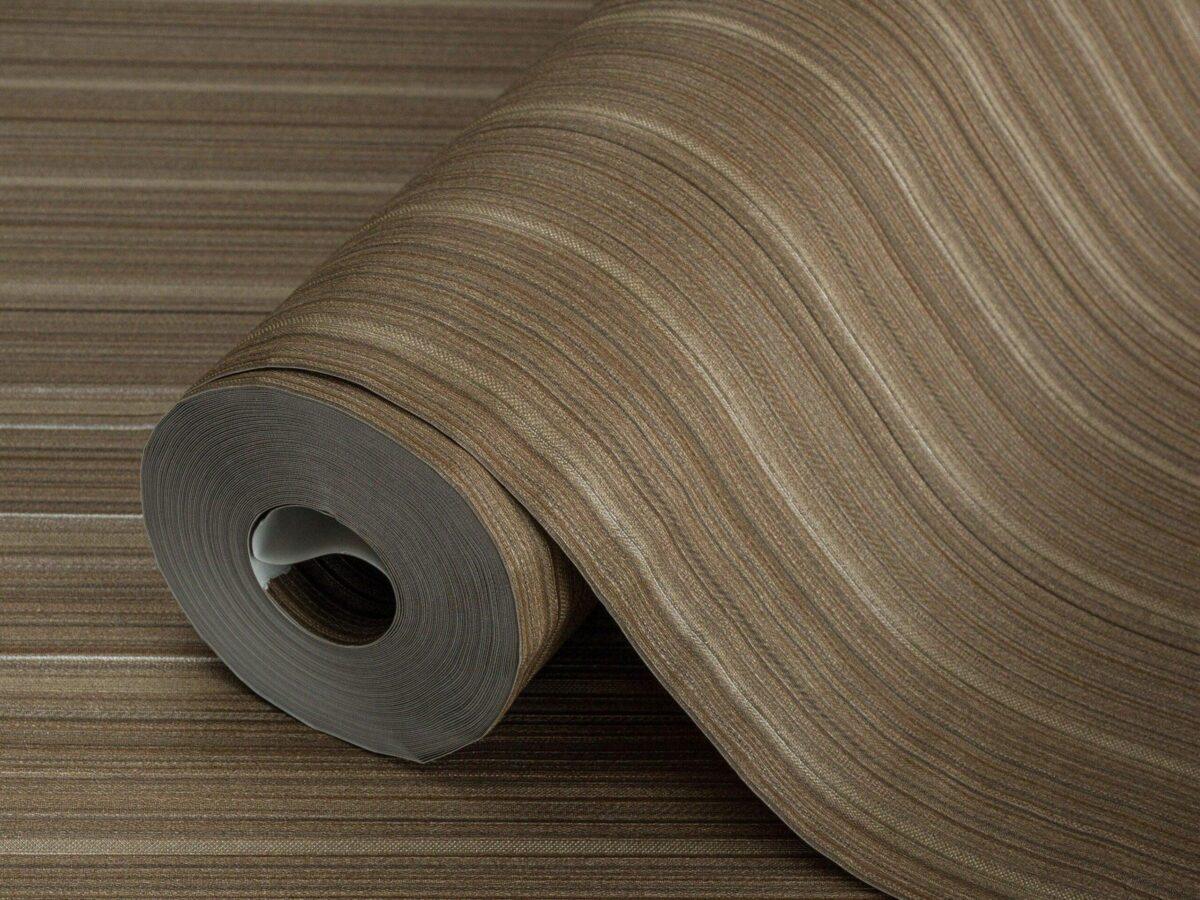 Small Delicate Striped Wallpaper Brown Code 3705-4 - Image 1