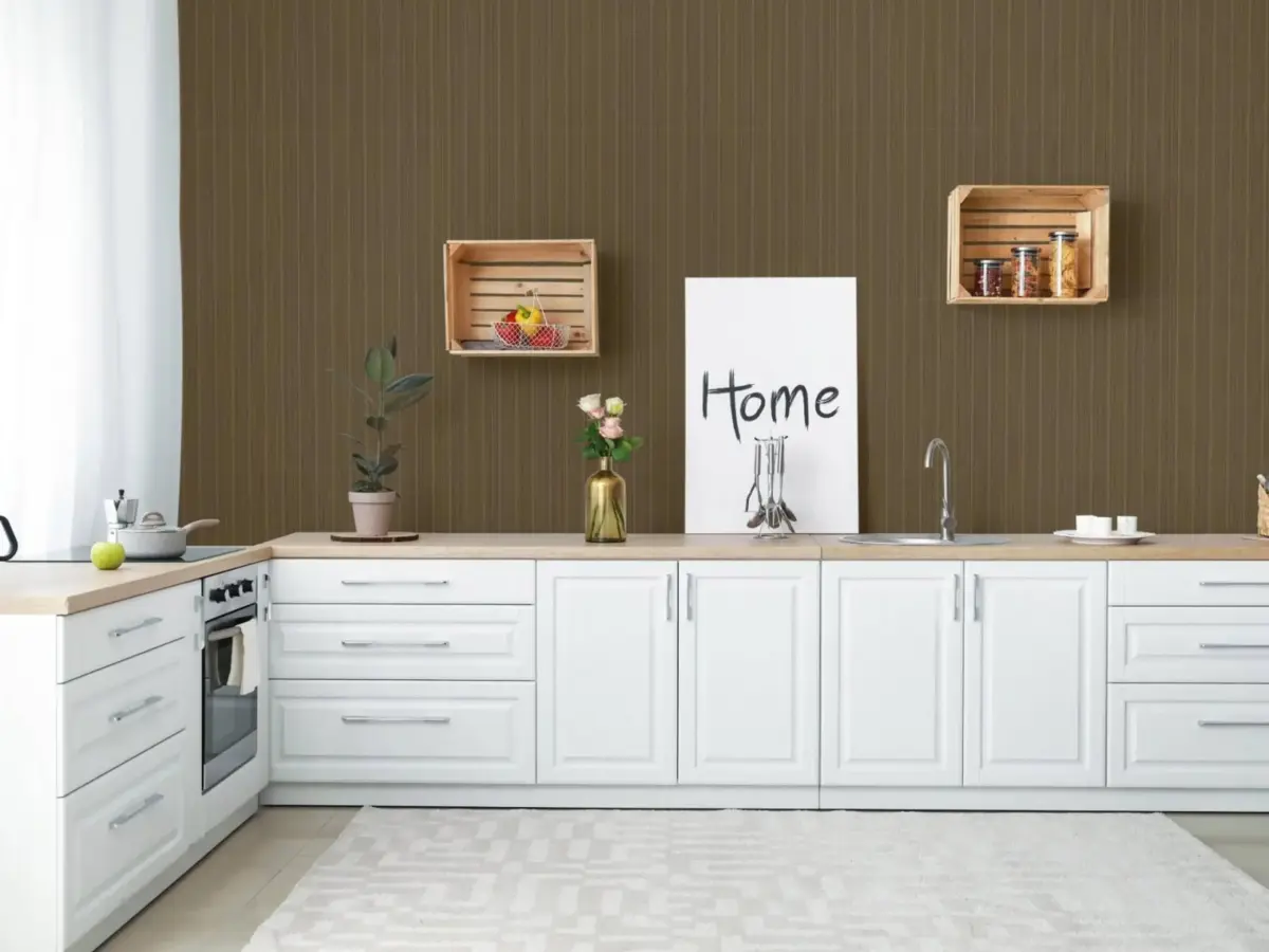 Small Delicate Striped Wallpaper Brown Code 3705-4 - Image 4