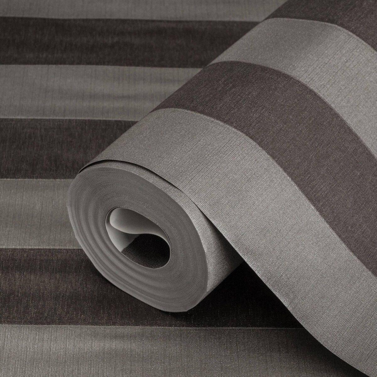 Striped Wallpaper Brown Code 3704-6 - Image 1