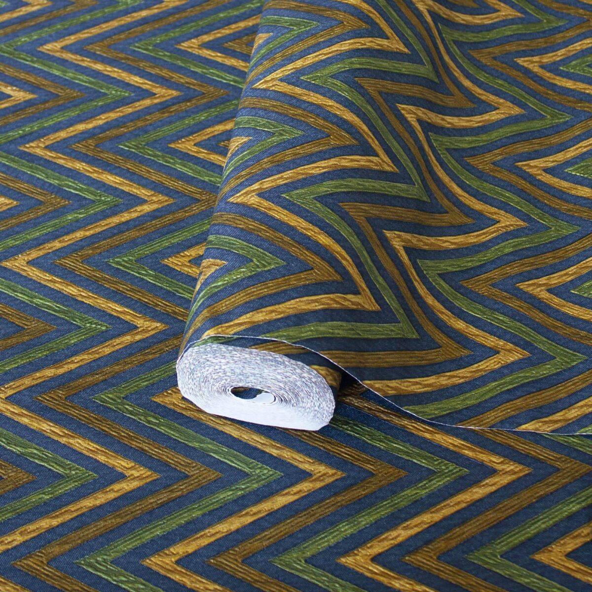 Modern Geometric Wallpaper Green Code 1509-5 - Image 1