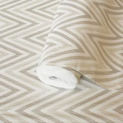 Modern Geometric Wallpaper White Code 1509-1