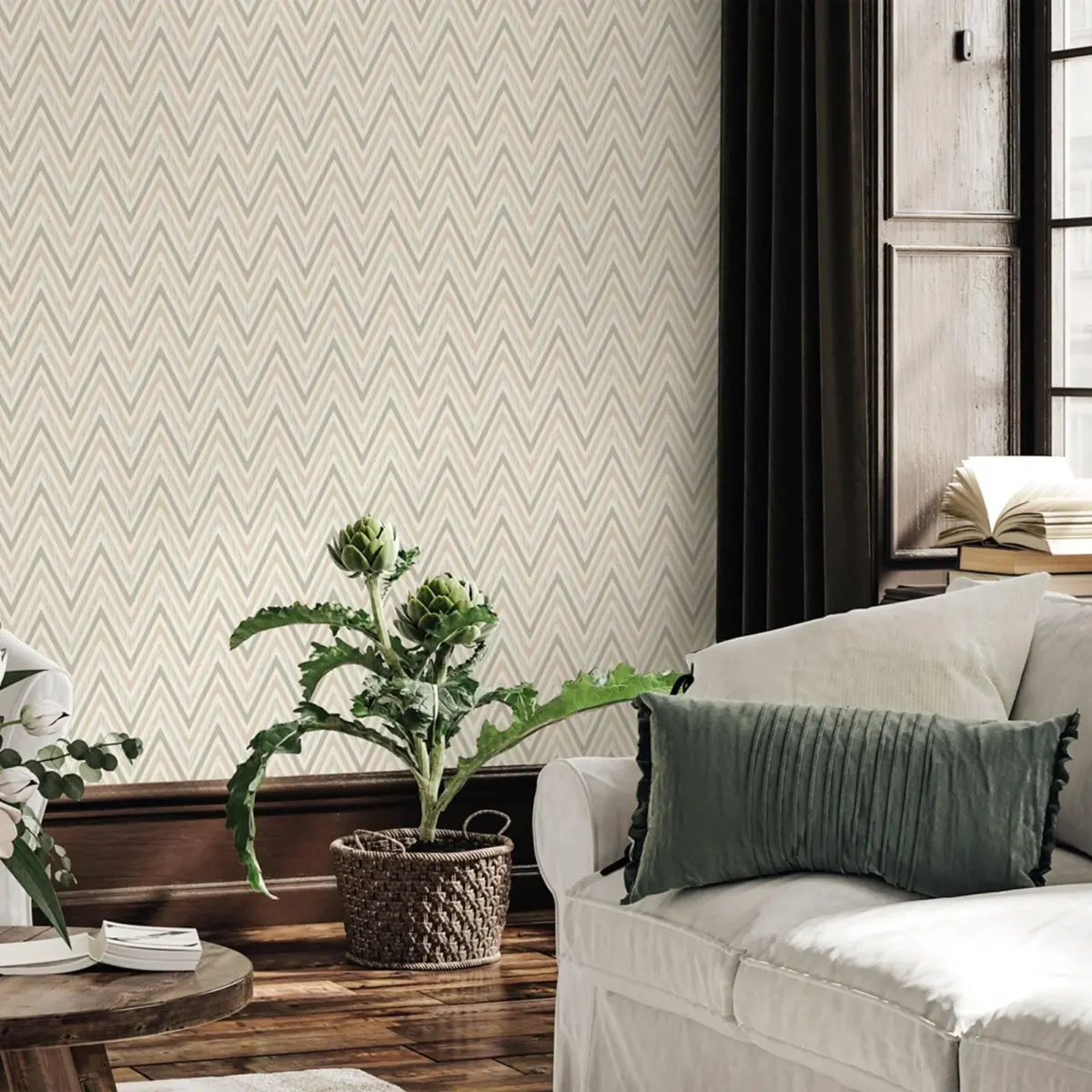Modern Geometric Design Wallpaper Gray Code 1509-3 - Image 2