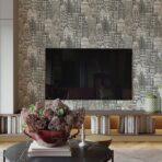 Amsterdam Houses Modern Design Wallpaper Gray Code 23115-2 - Image 2