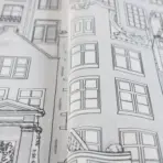 Amsterdam Houses Modern Design Wallpaper Silver Code 23115-1 - Image 4