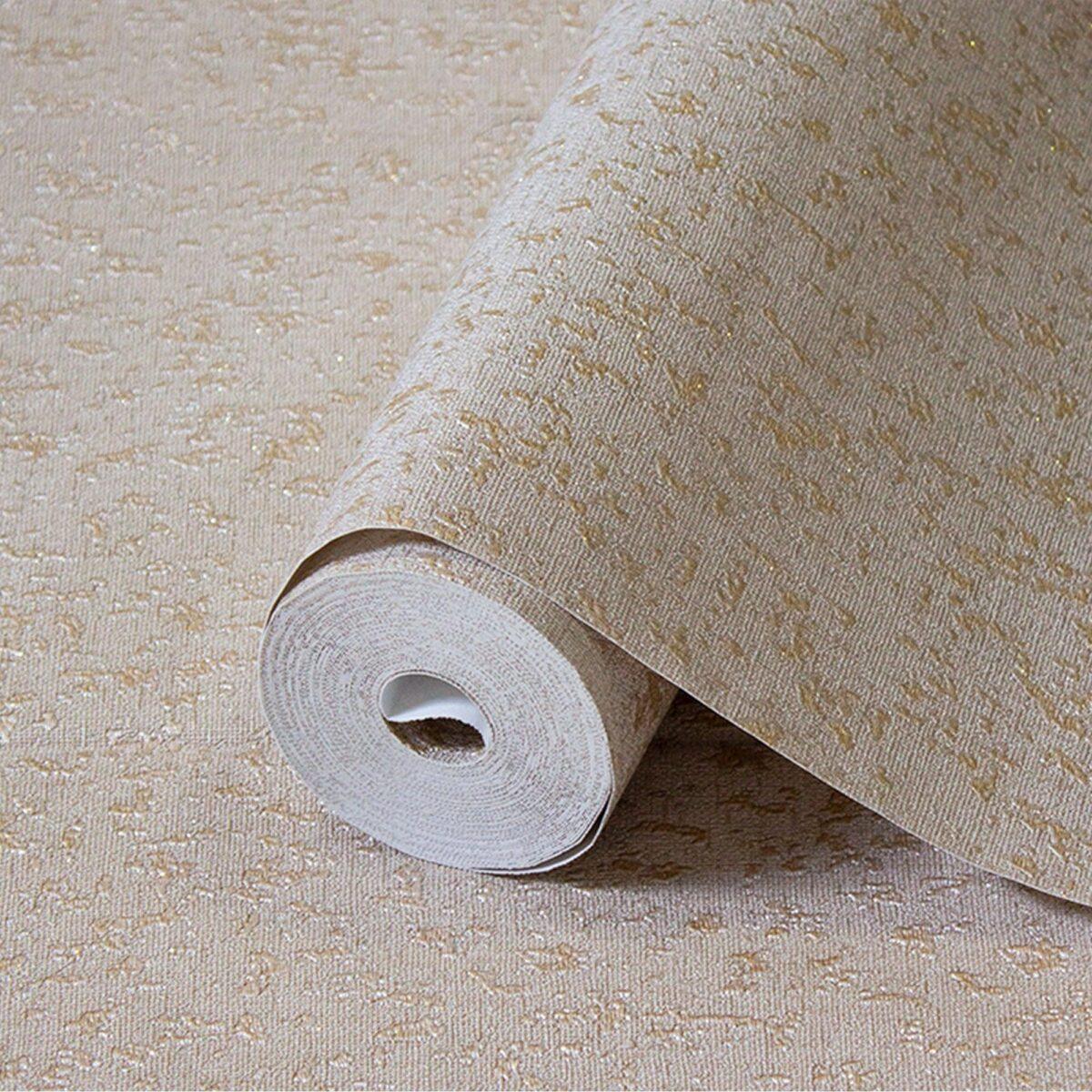 Classic Plain Wallpaper Beige Code 1410-4 - Image 1