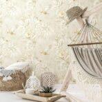 Wallpaper Parrot and Tropical Plant Trend Cream Code 9905-2 - Image 2