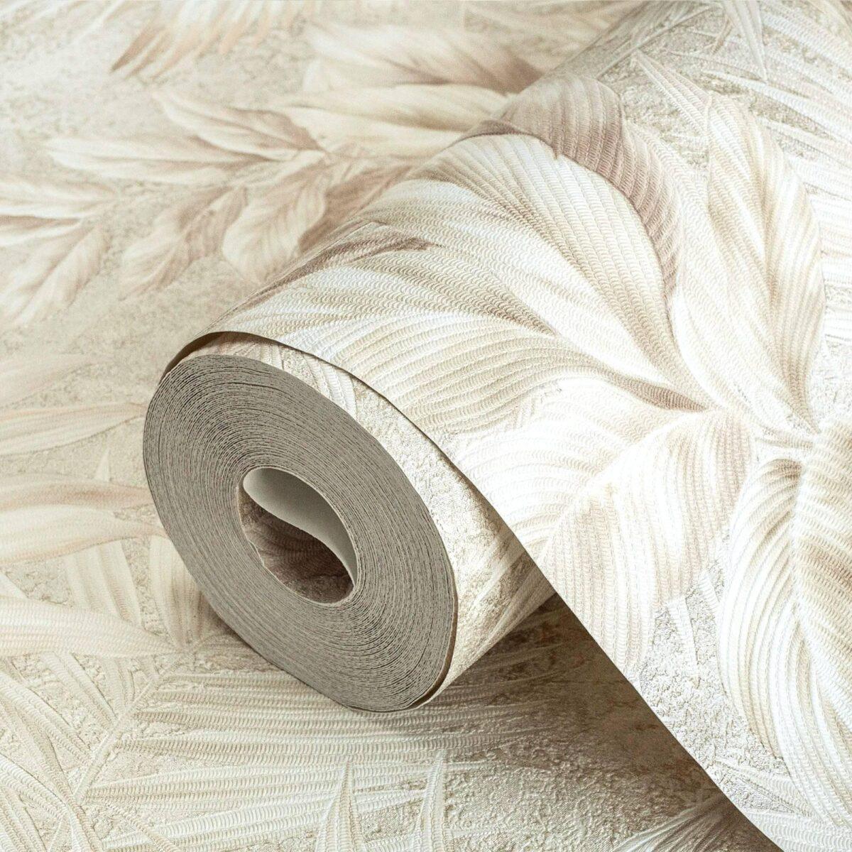 Wallpaper Parrot and Tropical Plant Trend Cream Code 9905-2 - Image 1
