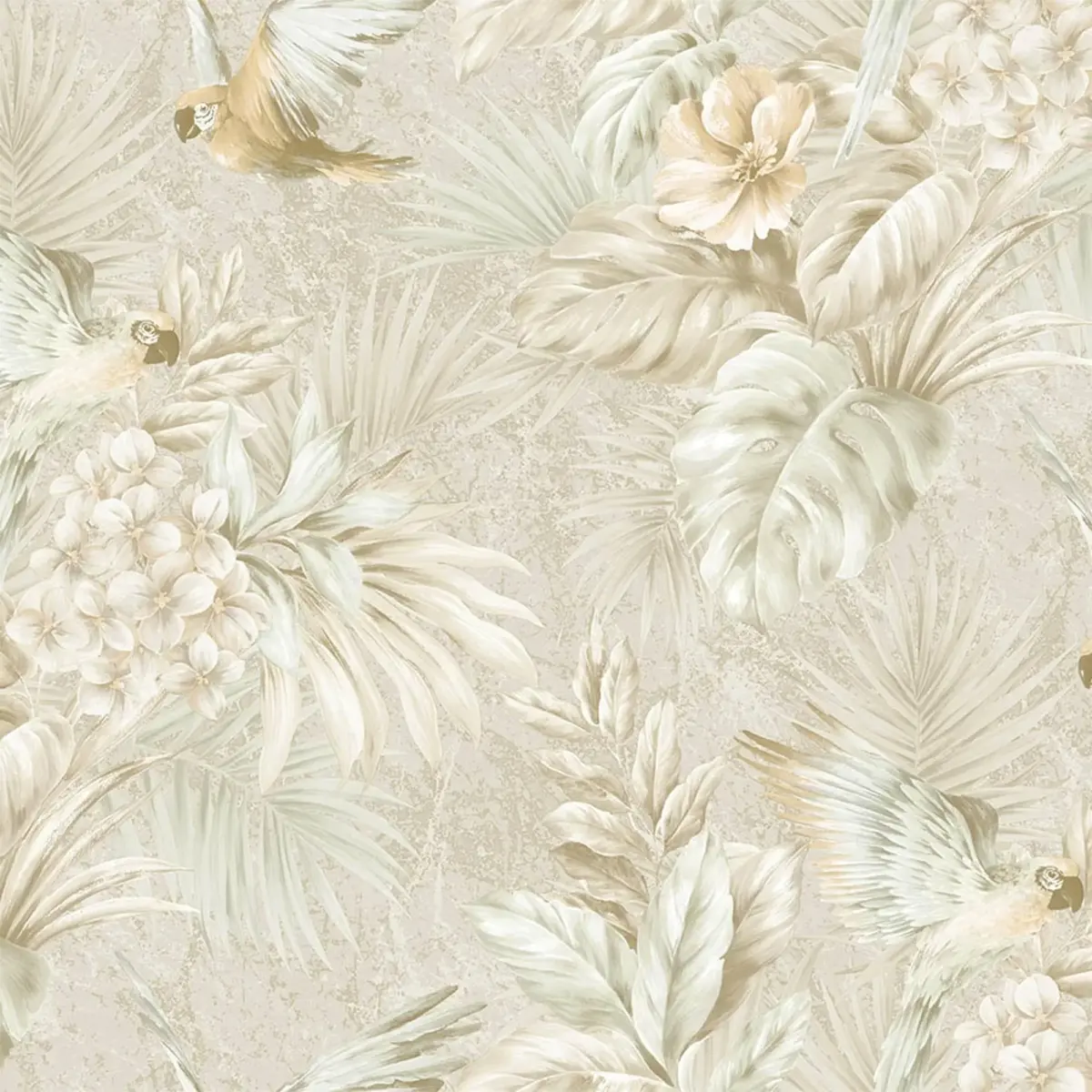 Wallpaper Parrot and Tropical Plant Trend Cream Code 9905-2 - Image 5