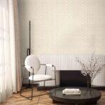 Hexagon Geometric Design Wallpaper Light Cream Code - 23208-2 - Image 4