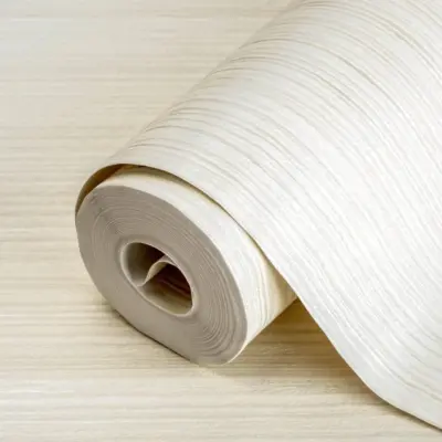 Striped Plain Wallpaper Light White Code 9904-1