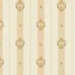 Striped wallpaper with neoclassical discreet ornament Cream Code 7804-1 - Image 4