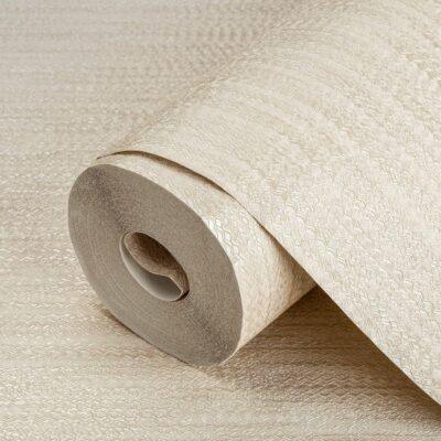 Classic Style Plain Wallpaper Cream Code 9910-1