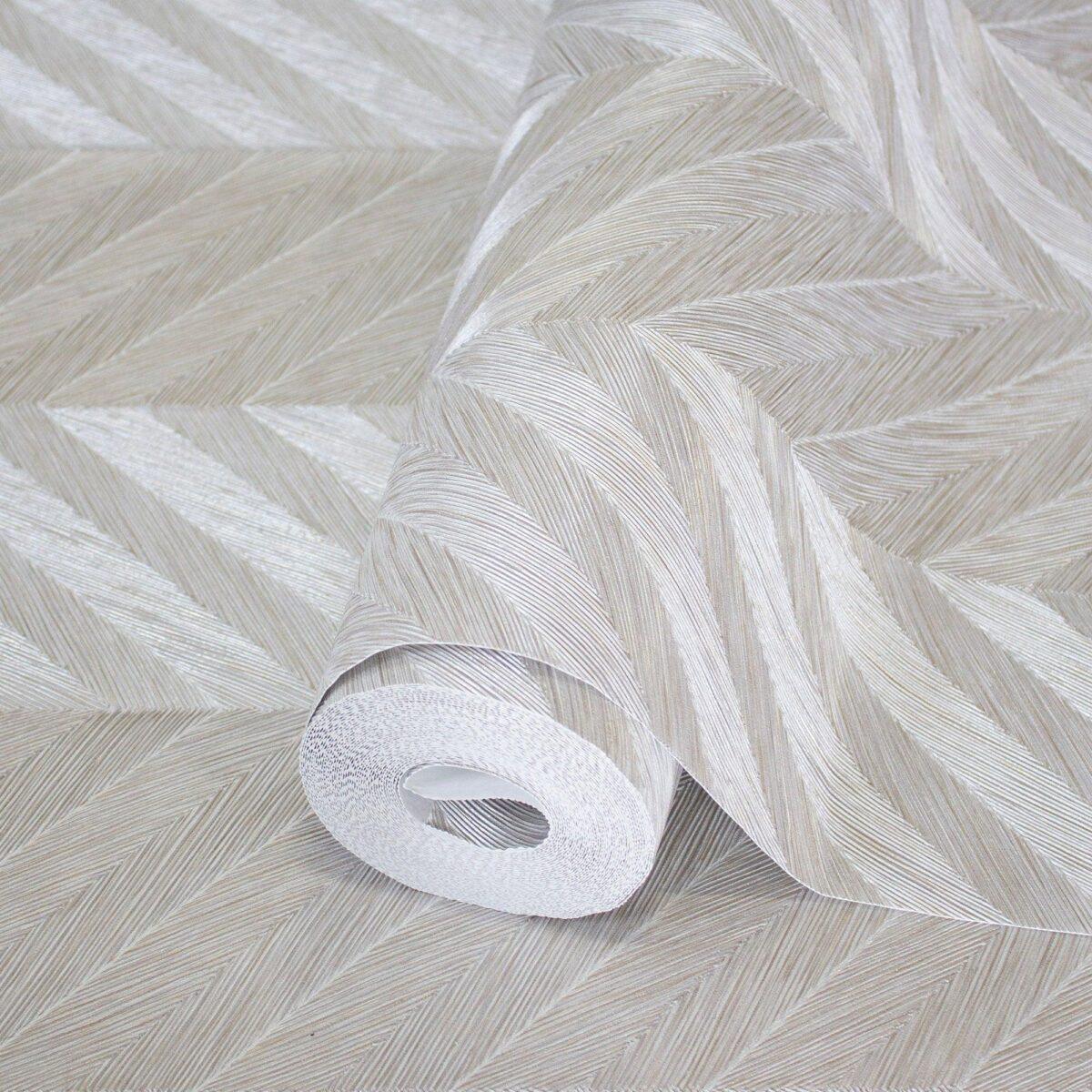 Geometric Wallpaper Cream Code 1204-2 - Image 1