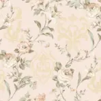 Floral damask with blooming roses ornament wallpaper Cream Code 7803-1 - Image 5