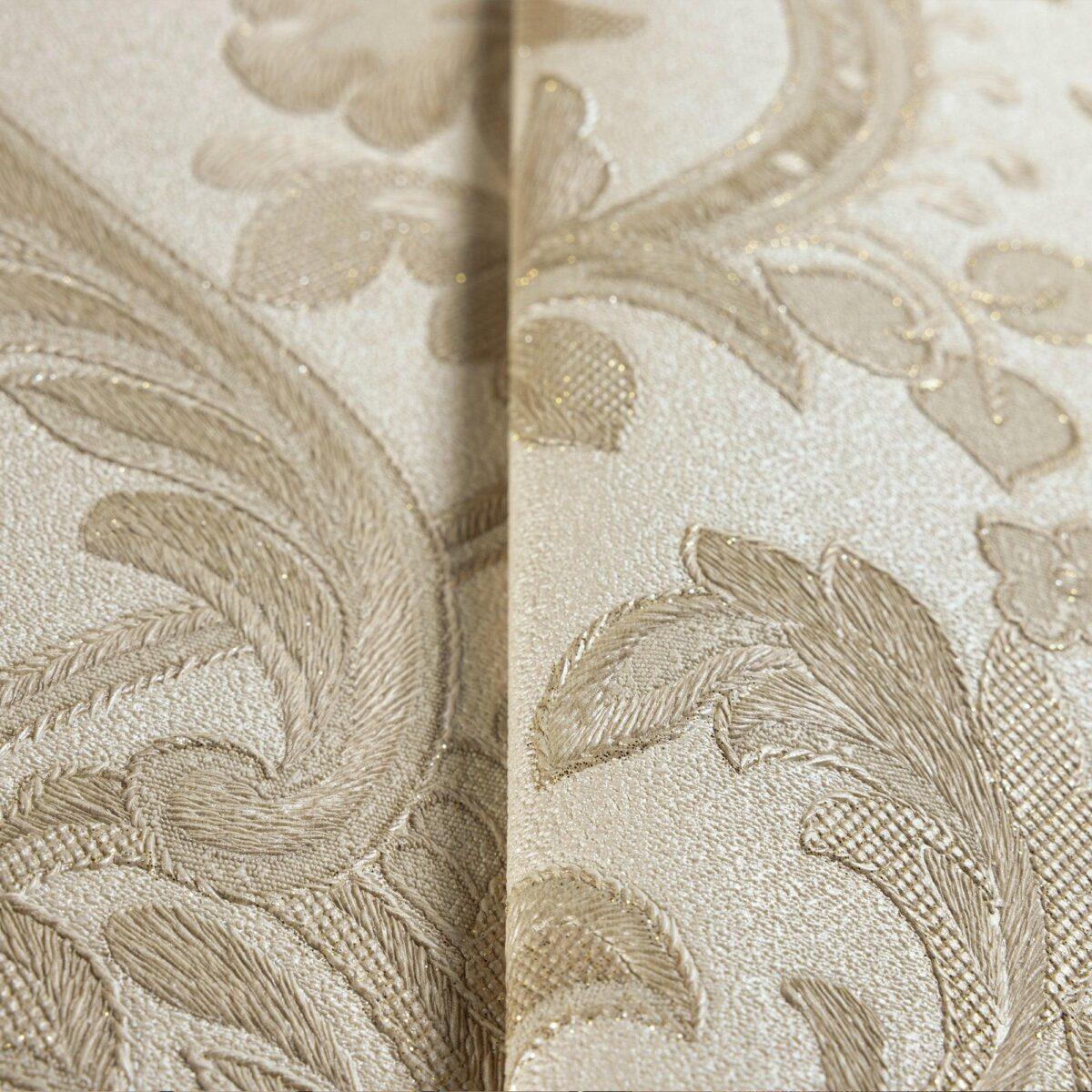 Classic Damask Design Wallpaper Cream Code 1407-2 - Image 4
