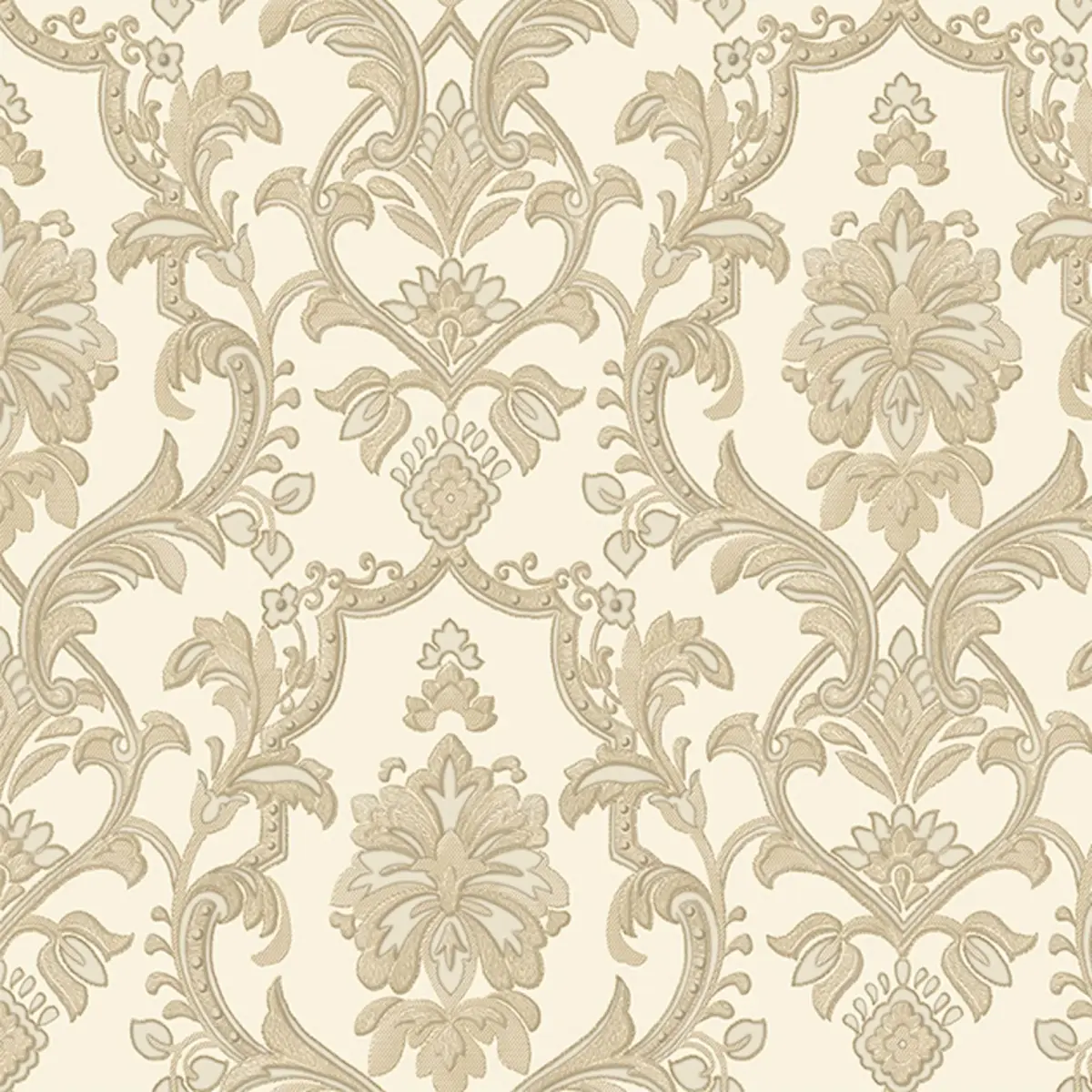Classic Damask Design Wallpaper Cream Code 1407-2 - Image 5