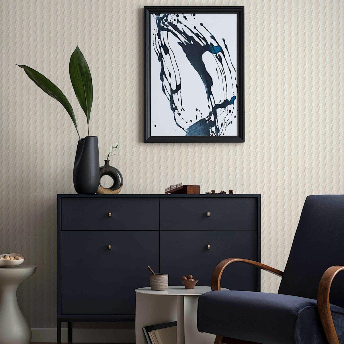 Modern Geometric Design Wallpaper Light Cream Code 23206-2 - Image 5