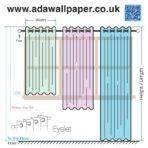 Code P331 - Lined Eyelet SUDEE Curtain Collection Multicoloured - Image 3