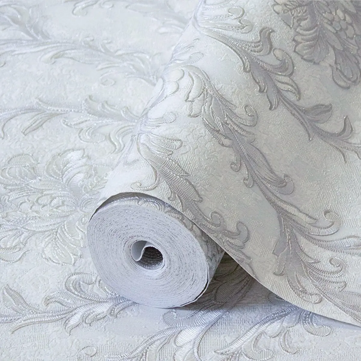 Damask Design Wallpaper Gray Code 1401-3 - Image 1