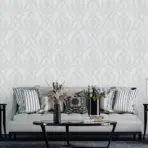 Damask Design Wallpaper Gray Code 1401-3 - Image 2