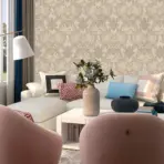 Damask Design Wallpaper Cream Code 1411-2 - Image 2