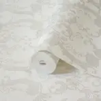 Damask Design Wallpaper White Code 1411-1