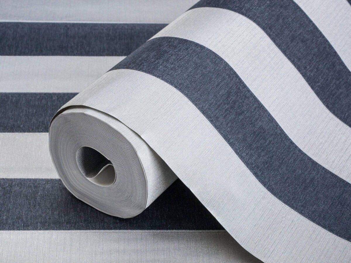 Striped Wallpaper Blue Code 3704-7 - Image 1