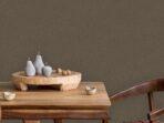 Rough Natural Linen Fabric Pattern Wallpaper Dark Brown Code 3719-7 - Image 2