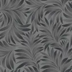 Tropical stylized leaves pattern wallpaper Black Code 7812-4 - Image 3
