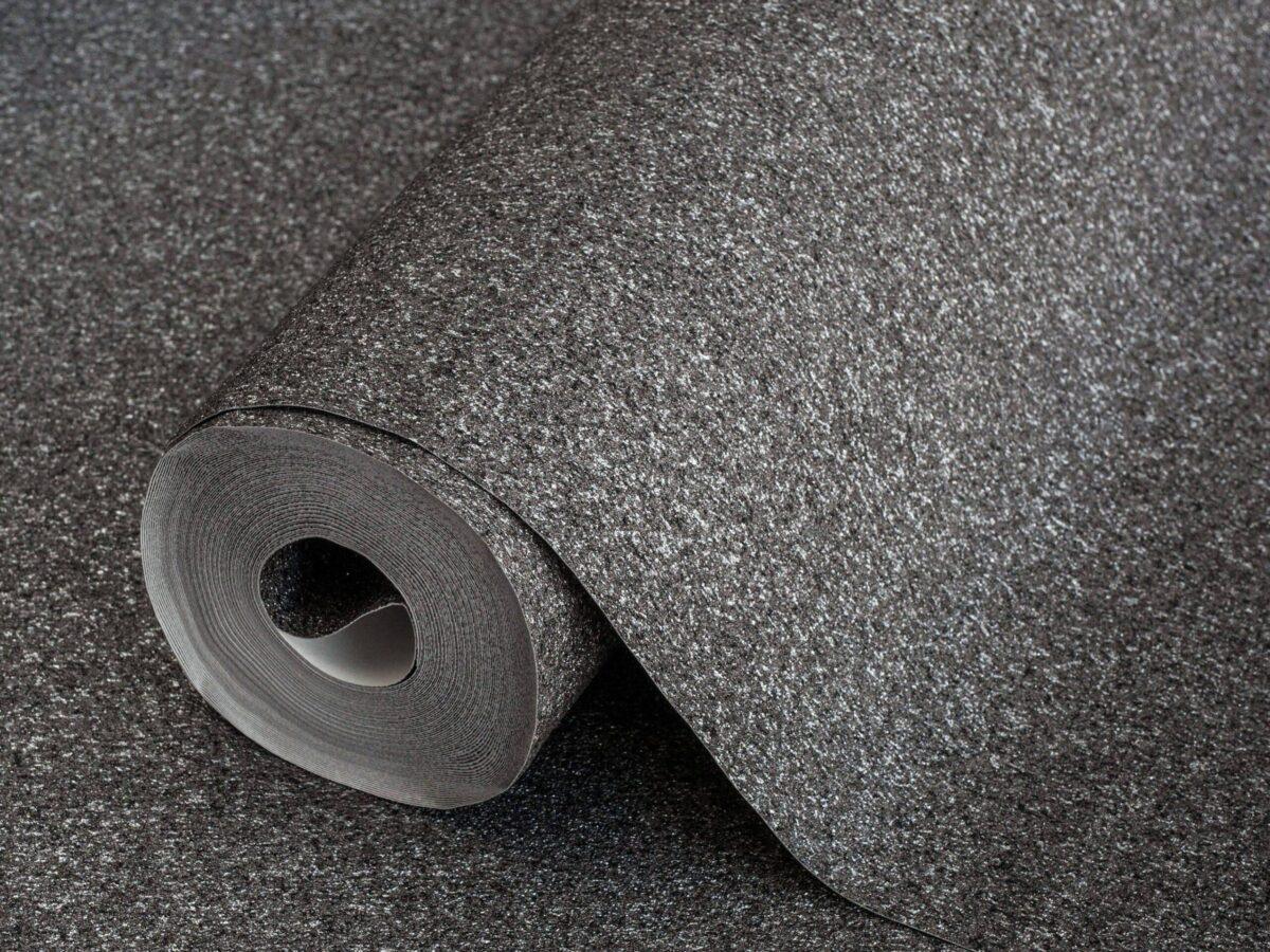 Mica Stone Inspired Plain Texture Wallpaper Black Code 3713-6 - Image 1
