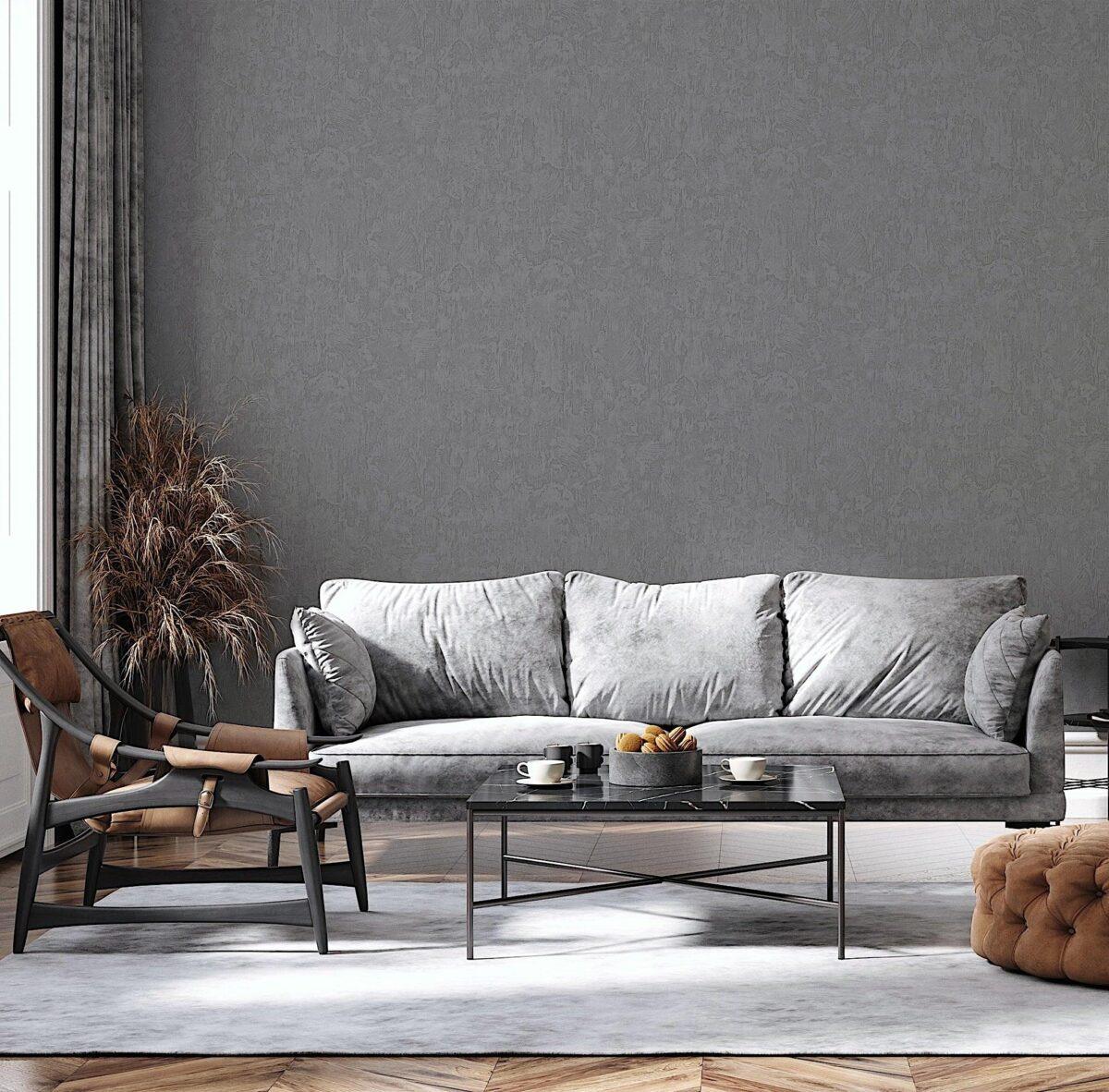 Textured Distressed Design Wallpaper Dark Gray Code 23213-5 - Image 4