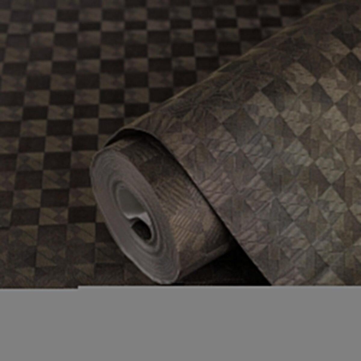 Minimalist Design Wallpaper Dark Brown Code 1103-6 - Image 1