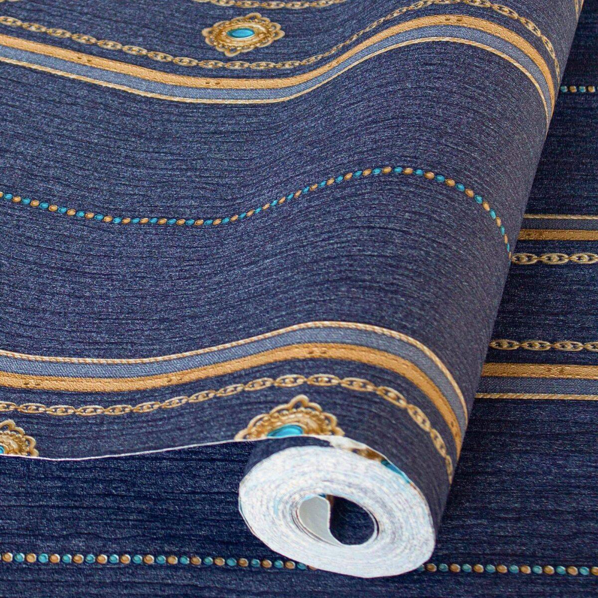Classical Striped Wallpaper Blue Code 1309-5 - Image 1