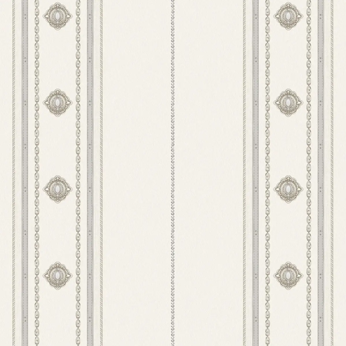 Classical Striped Wallpaper White Code 1309-1 - Image 5