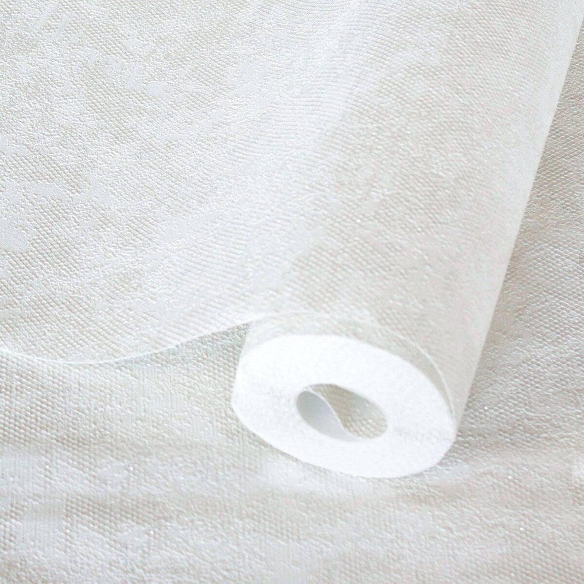 Classical Plain Wallpaper White Code 1304-1 - Image 1