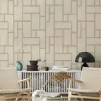 Modern Geometric Design Wallpaper Cream Code 23108-3 - Image 2