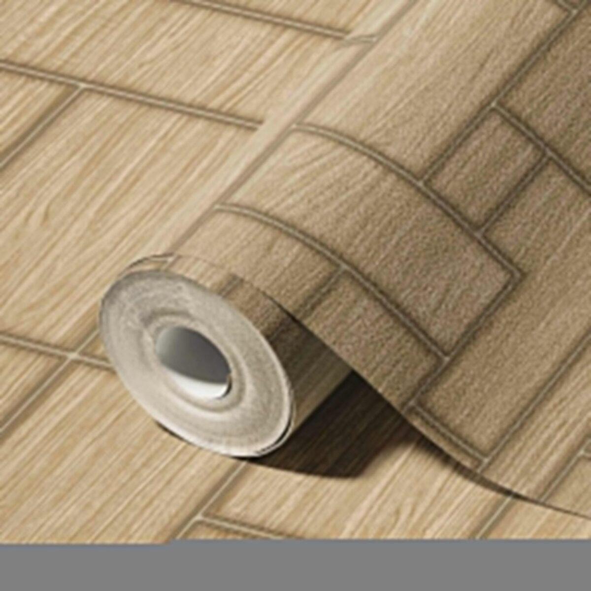 Modern Geometric Design Wallpaper Brown Code 23108-2 - Image 1