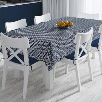 Code TC115 - Table Cloth Collection White, Blue