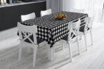 Code TC112 - Table Cloth Collection White, Black