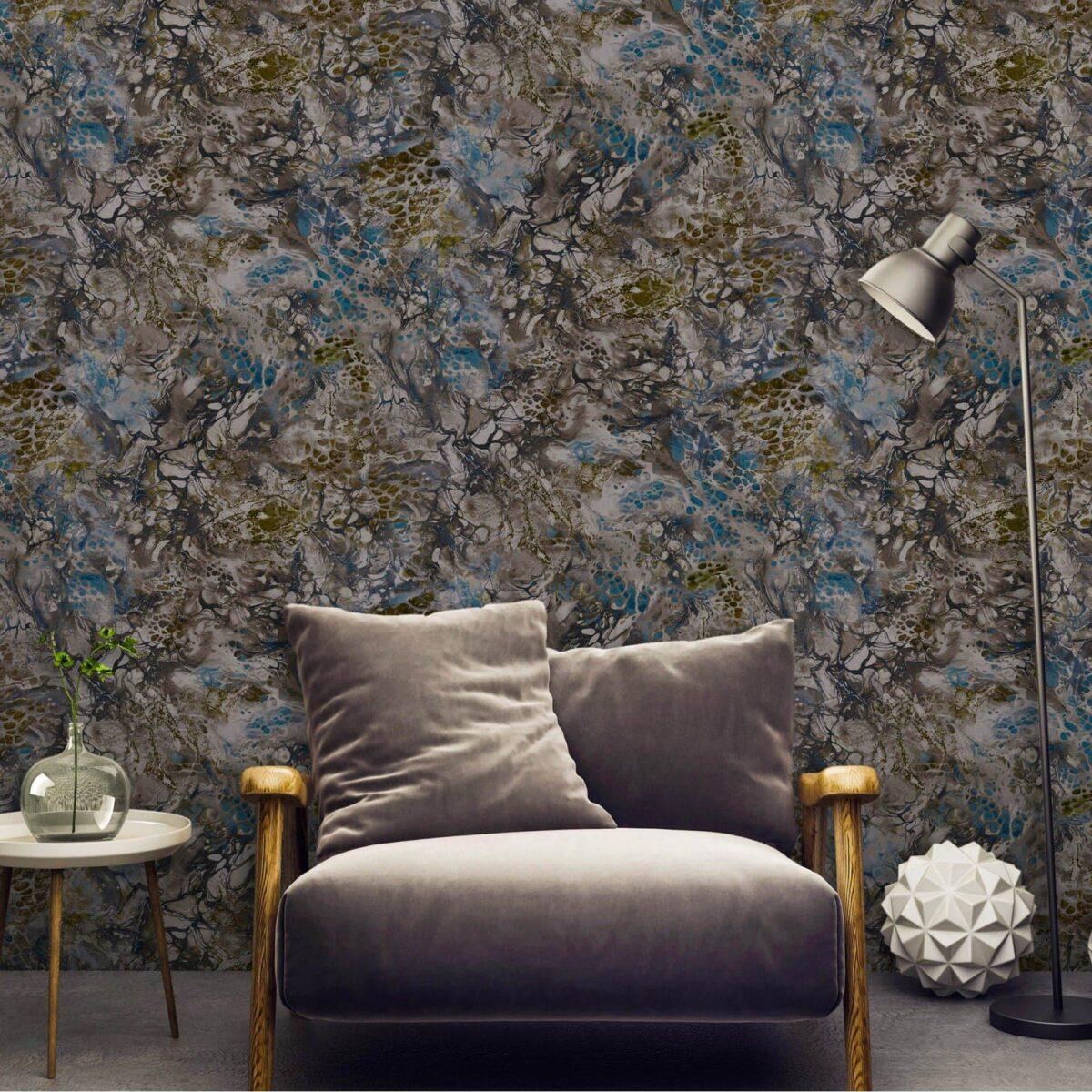 Modern Stone Design Wallpaper Brown Code 23101-4 - Image 2