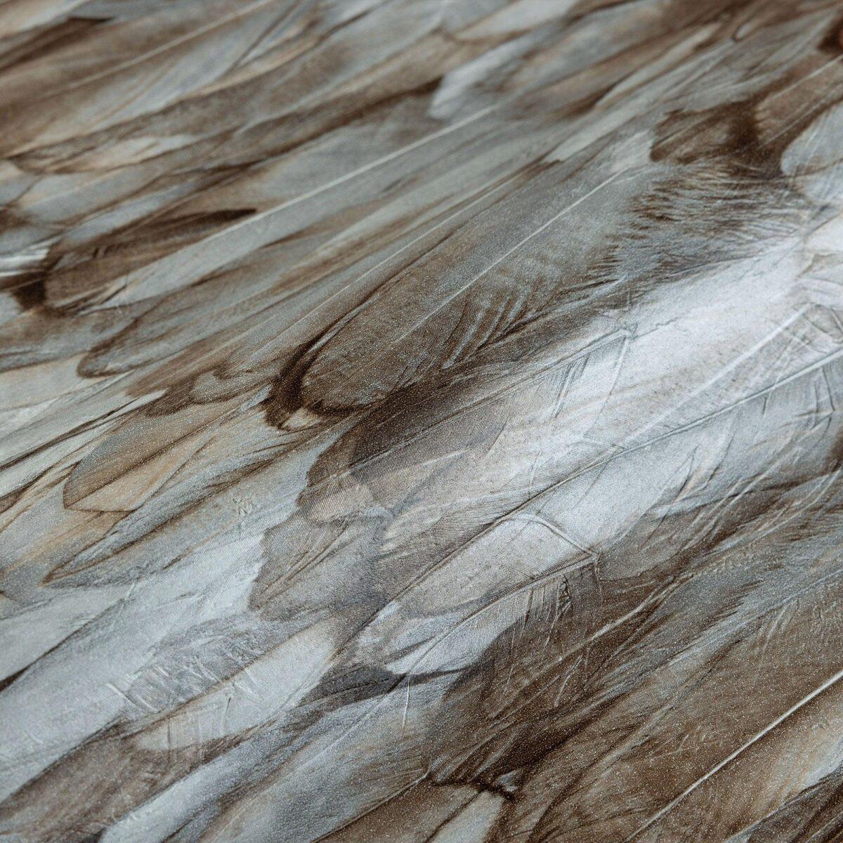 Modern Bird Feather Patterned Wallpaper Brown Code 9913-5 - Image 3