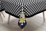 Code TC116 - Table Cloth Collection White, Black - Image 2